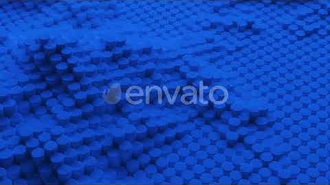 Abstract blue background with cylinders | Motion Graphics - Envato elements