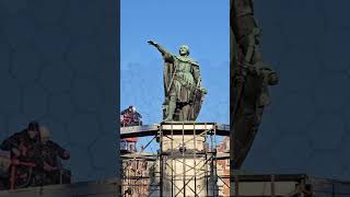Aura Dome Installation Over Historic Figure