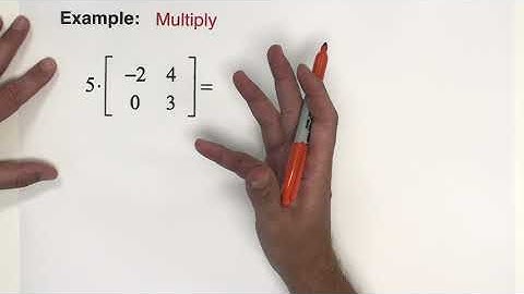 2.1 BASIC OPERATIONS WITH MATRICES