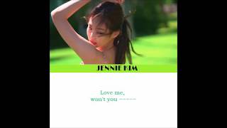 BEST PART - Jennie Blackpink [COLOR LYRICS]