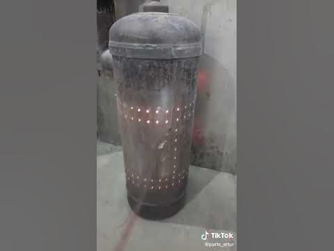 печь на отработке - YouTube