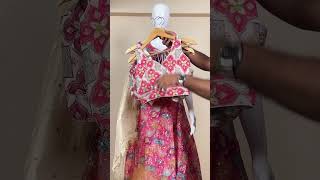 🌸 Premium Digital Print ✨ Sequence & Cording Work👗 Ready-to-Wear Lehenga #embellishedblouse