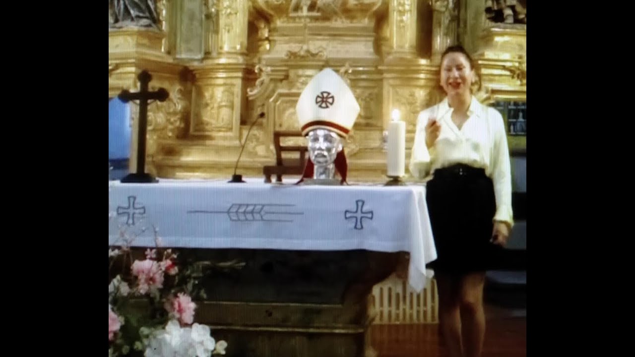 Romería en la Basílica de San Gregorio Ostiense en Sorlada (Navarra)