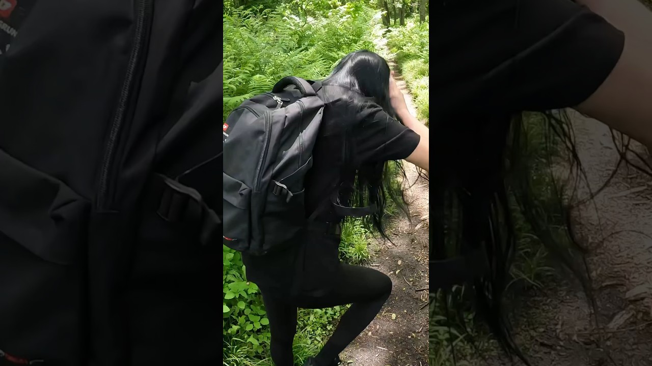 Выросла улитка на голове🐌😱#shorts  #лес #отдых #природа #tiktok