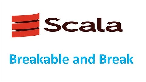 Scala Tutorials : Break with examples