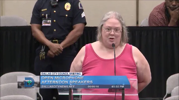Marjorie Steakley Speaks to Dallas City Council (J...