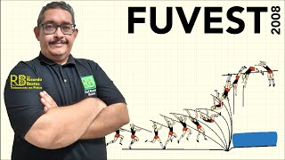 Fuvest-SP 2008  | No ”salto com vara”, um atleta corre segurando uma vara e, com perícia e treino