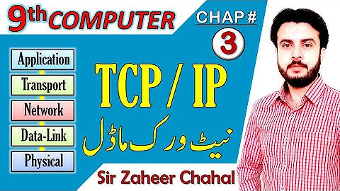 TCP IP Network Model | 9th Computer Chapter 3 | Network Layers | Protocols | Zaheer Chahal ZMC