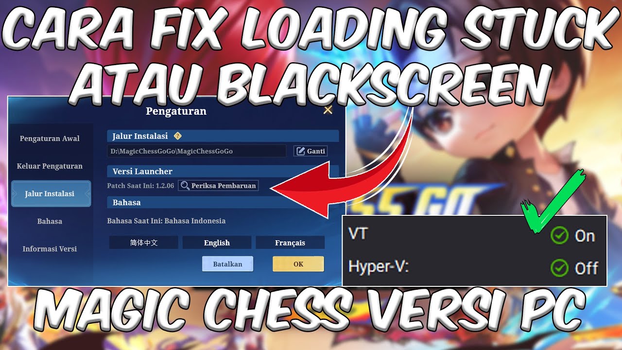 Cara fix stuck loading atau black screen di magic chess gogo cara atasi layar hitam loading mentok
