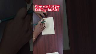 Easy method for cutting Inskirt #ussewtips #blouse #beginnersstitch #womensclothing #stitchtricks