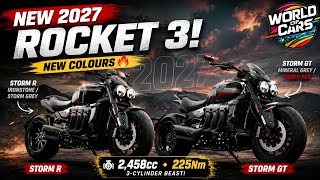 2027 Triumph Rocket 3 Storm R & GT 🔥 NEW Colours, 2,458cc Engine & 225Nm Torque!
