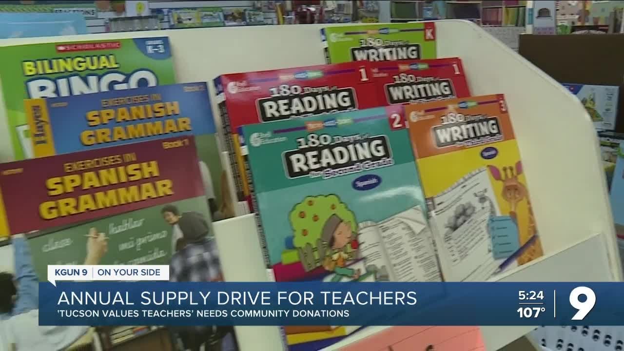 Annual supply drive for teachers YouTube