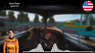 Oscar Piastri FULL TEAM RADIO After 2026 Miami GP Sprint Qualifying!