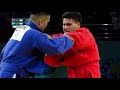 HAIDARZODO (TJK) vs NORMAMATOV (UZB). M Youth +98 kg. Asian SAMBO Championships 2021