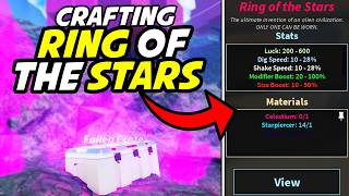 Crafting RING OF THE STARS in Prospecting! (Roblox)