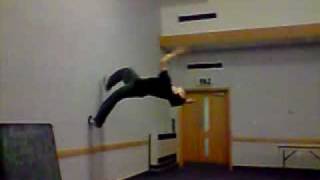wall flip slow motion