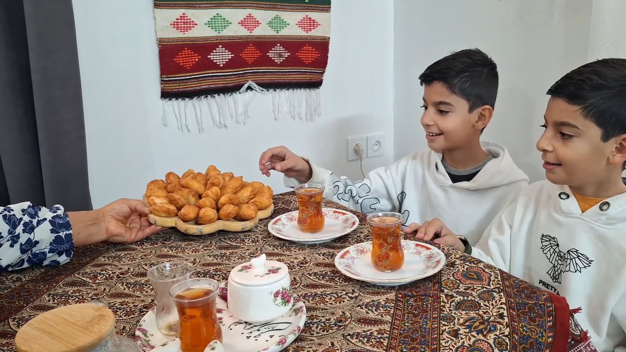 A Rural Persian Brunch: Quince Tea, Quince Jam, and Homemade Walnut Ghotab Delight