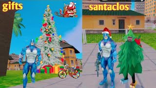 Christmas day gift open rope hero|voice town Christmas day|rope hero|gifts opening Santa Claus screenshot 5
