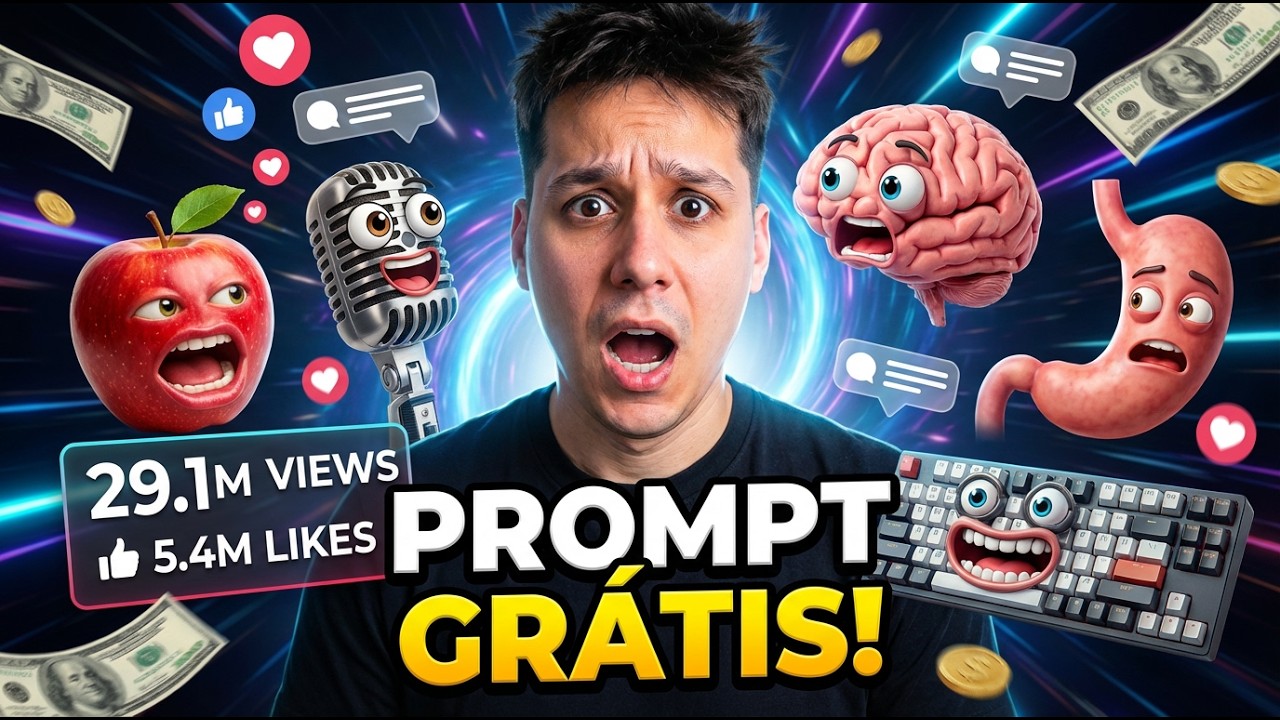 Como Fazer Objetos e Comidas Falantes com IA + PROMPT GRÁTIS!