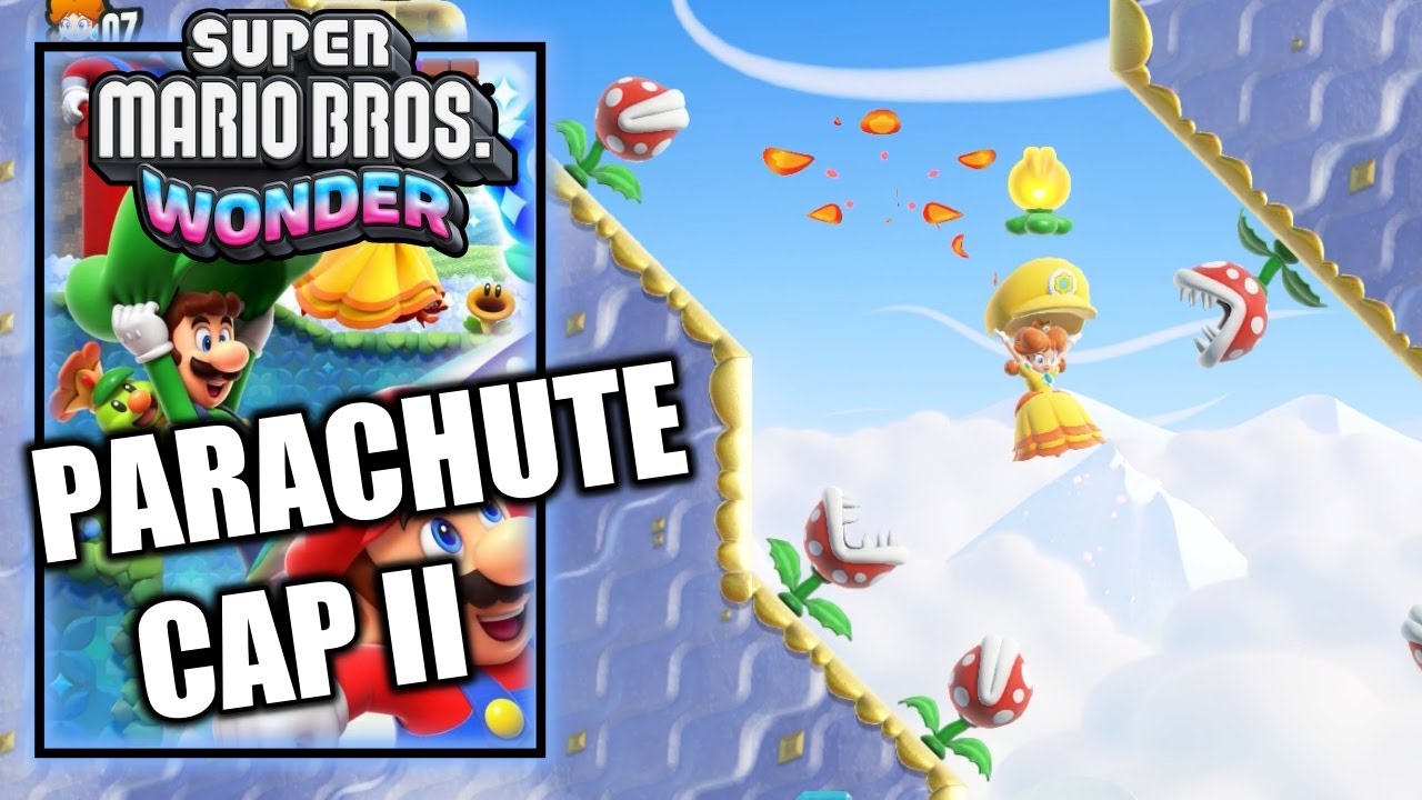 Super Mario Bros Wonder - Badge Challenge Parachute Cap II - 100% All Seeds, Flower Coins & Flag
