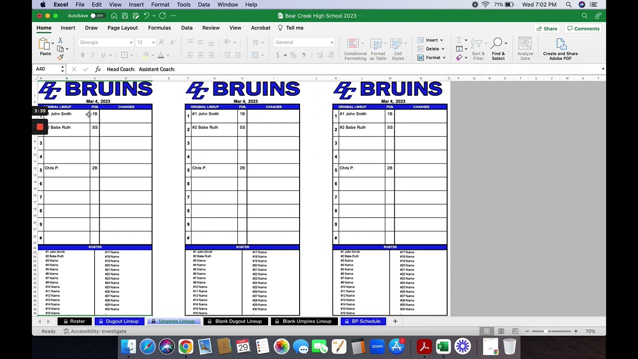 Next Level Lineups - Digital Baseball Lineup Card Tutorial