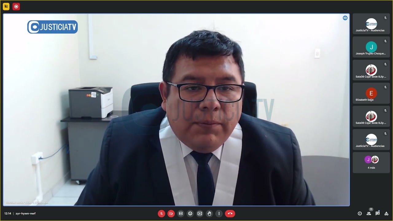 Lectura de la resolución del pedido de prisión preventiva contra Rodrigo Larico Olarte