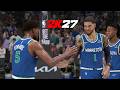 NBA 2K27 Gameplay Knicks vs Timberwolves Full Game NBA 2K27 Gameplay Knicks vs Timberwolves Full Game