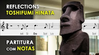 Reflections - Toshifumi Hinata | Partitura com Notas para Flauta Doce, Violino | 🍷🗿