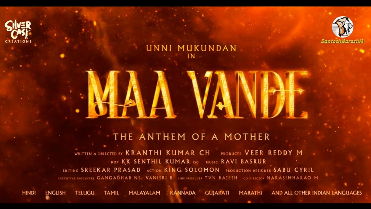 Maa Vande Movie  Pooja Ceremony Unni Mukundan as Narendra Modi 🇮🇳 I SantoshNareshM