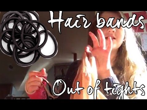 How to make hair bands out of tights by Alice Avery