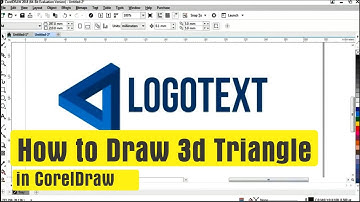 How to Draw 3d Triangle in CorelDraw | How to make Logo in Coreldraw | Coreldraw Tutorial