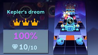 Rolling Sky Level 48 Kepler's Dream 100% Clear - All Gems & Crowns