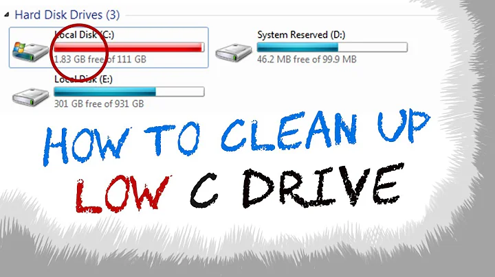 How to clean C drive Windows 7 with low disk problem (Without Software & FREE)