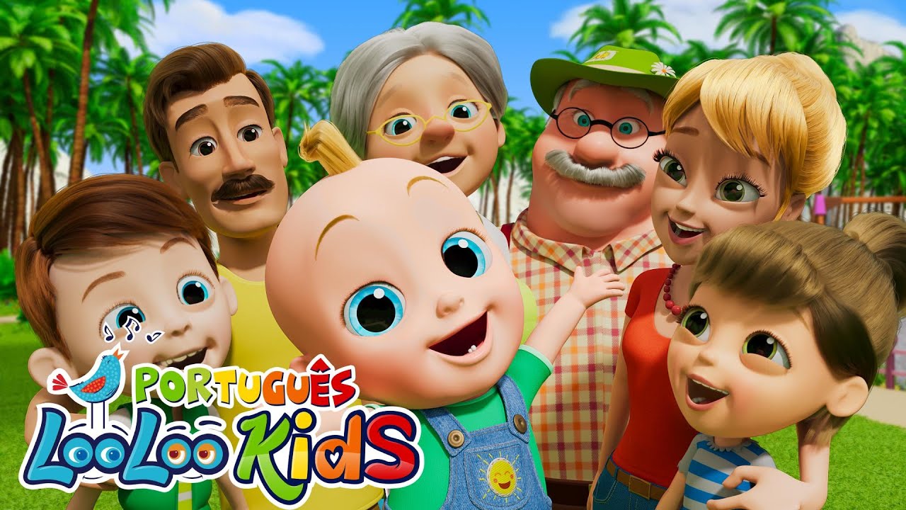 Somos UMA FAMÍLIA GRANDE e unida 👨‍👩‍👧‍👦 Música Infantil para Crianças | LooLoo Kids Português