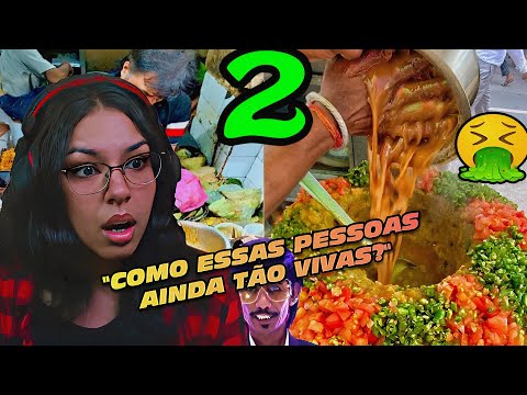 Reagindo as comidas de rua mais nojentas da índia - Fala De Tudo