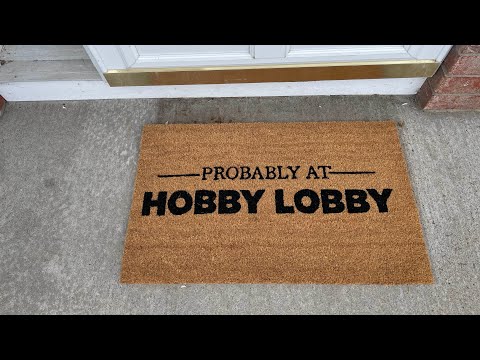 Welcome Doormat, Hobby Lobby