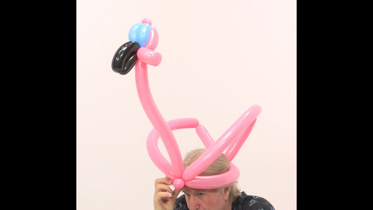 Flamingo Balloon Hat - Balloon Animals Tutorial
