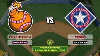 LAST GAME OF THE SEASON | Backyard Baseball 2001 Game 14 | Texas Rangers VS Super-Duper Bombers