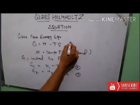 Gibbs Helmholtz Equation|Derviation and its applications|