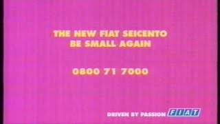 Fiat Seicento car advert - Broadcast 15th August 1998 HTV (UK)
