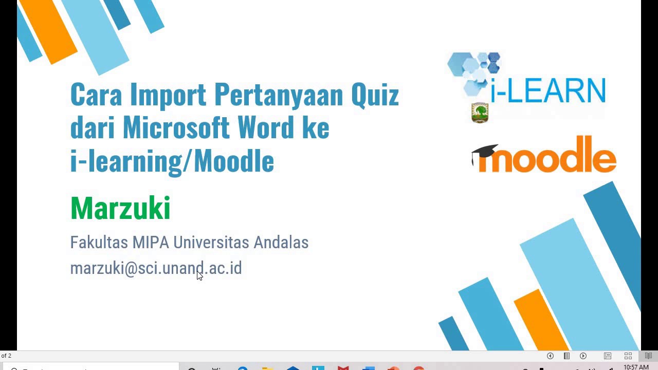 Cara Import Soal Quiz dari Microsoft Word ke i-learning berbasis Moodle ...