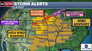 LIVE WEATHER MAP: Millions of Americans on alert for blizzard and dangerous winds