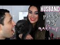 HUSBAND PICKS MY MAKEUP!!