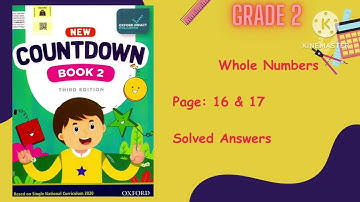 Oxford Countdown Book Class:2 Maths Whole Numbers (Page:  16 & 17)Explain in an easy way.