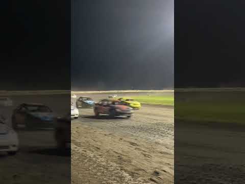 Up close feature racing for sport Compacts at Lee County Speedway