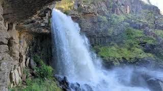 Under a Waterfall