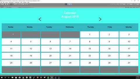 Unity 2D Tutorial: Calendar
