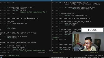 Study with me: learn C programming language by building our own lisp (Part 97)