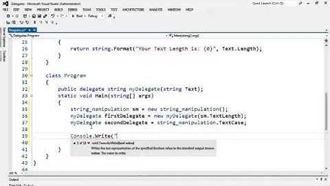29  البرمجة الكائنية OOP   المفوضات Delegates   الجزء الثاني‬   YouTube