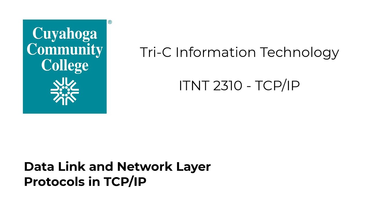 ITNT 2310 - Data Link and Network Layer Protocols - YouTube